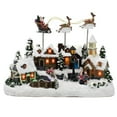 thumbnail image 3 of Kurt Adler 12-Inch Battery Operated Musical LED Village with Santa and Deer, 3 of 4