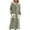Green, variant on CAIXIA House Coats For Women With Pockets Women's Cozy Flannel Hooded Robe Plaid Heart Print Loungewear Soft Warm Bathrobe For Winter Relaxing Sleepwear