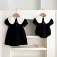 thumbnail image 2 of Ropa de verano para hermanas, vestido de princesa bordado a la moda para niñas, mono bonito con lazo para bebé, traje elegante para chico, 2 of 6