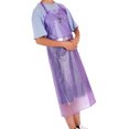 thumbnail image 3 of 1pc Oil-proof Apron Sleeveless Pinafore Waterproof Save-all Transparent PVC Apron Cooking Supply Purple, 3 of 9