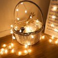 thumbnail image 4 of Guirnalda de luces LED con forma de bola alimentada por batería y USB de 10 m, para exteriores, bodas, jardín, decoración navideña, 4 of 5