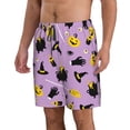thumbnail image 2 of Balery Cute Halloween Traje de Baño Estilo Hawaiano para Hombre, Shorts de Secado Rápido con Bolsillos-Large, 2 of 6