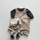 thumbnail image 5 of Monos de primavera para niños de 1 a 6 años, pantalones informales de Color sólido, pantalones sencillos de moda con tirantes para niños y niñas, ropa de otoño para bebés, 5 of 6