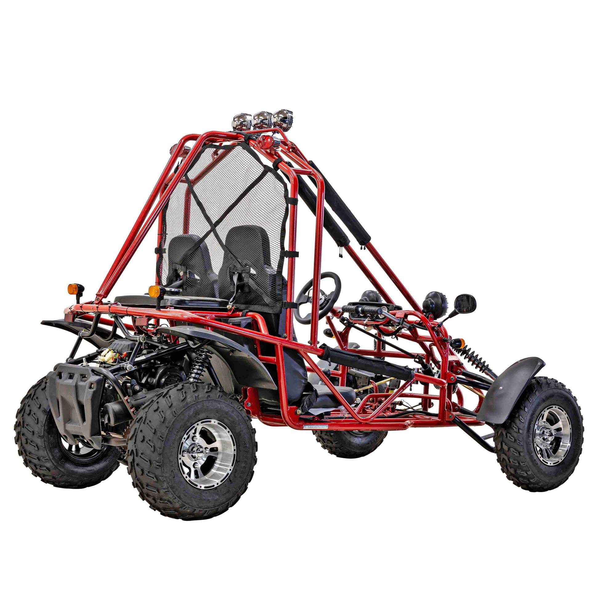 Massimo GKA 200 169cc EFI Adult Go Kart with 10HP Engine, 2WD Off-Road Go Cart, Dual Seats, Red