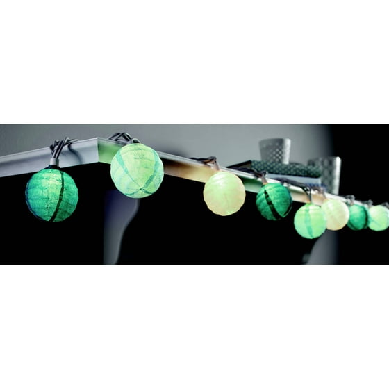 Mainstays 11'6" Paper Lantern String Lights 10Bulbs