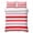 Pink Red, variant on King Quilt Set 96''x106'', Red Pink Striped Lightweight Summer Bedspread Coverlet Set with 2 Pillow Shams, Farmhouse Stripes Simple Art Breathable All Season Quilt Bedding for Bedroom/Guest Room