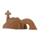thumbnail image 4 of Decoración de cruz con escena de Pascua, estatua de madera de Jesús con tumba vacía, figura de cruz de Pascua, decoración del hogar, 4 of 6