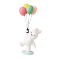 thumbnail image 4 of Figura de conejito globo, adornos de mesa de resina nórdica, figura de conejito volador para Azul, 4 of 9