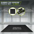 thumbnail image 3 of ProsourceFit Rubber Top Exercise Puzzle Mat 3/4-in, EVA Foam & Rubber Tiles, 3 of 8