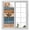 Blue, variant on Window Privacy Film Western Texas Star Vintage Stained Glass Window Film Decorative Sun Block Window Cover Retro Farmhouse Turquoise Brown Wood Window Clings Static Sticker for Bathroom 23.6"x59"