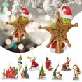thumbnail image 2 of Decoraciones para árboles de Navidad, colgantes de monstruo verde, colgantes de Navidad, adorno colgante de Grinch verde acrílico, 2 of 4