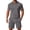 Dark Gray, variant on Mens 2 Piece Outfits Relaxed Fit Short Sleeve Casual T-Shirt and Shorts Solid Color Elastic Sports Track Suits Activewear Clothing Black Size Black