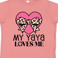 thumbnail image 4 of Inktastic Yaya Loves Me Girls Valentine Grandchild Girls Toddler T-Shirt, 4 of 5