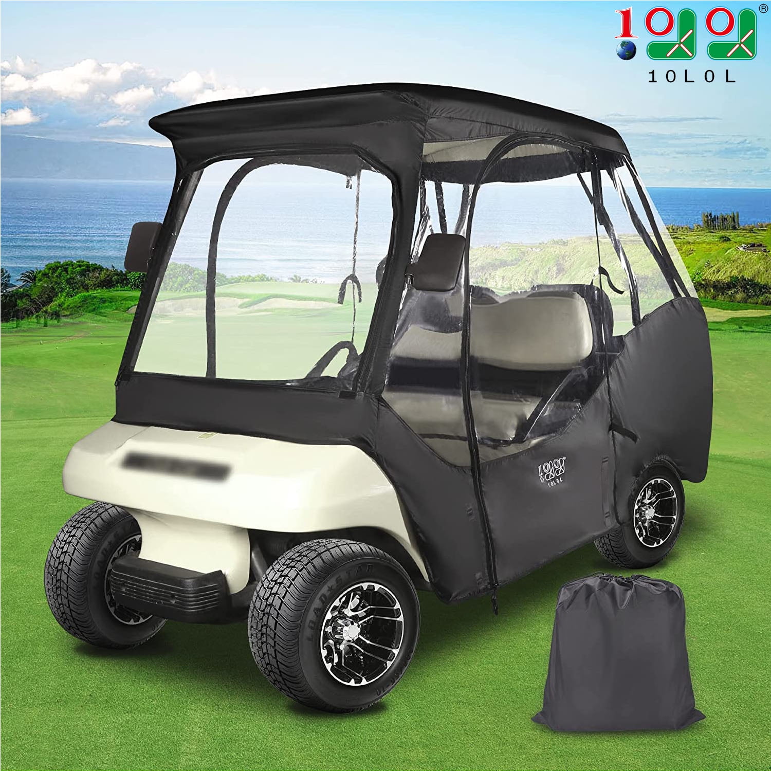 10L0L 4 Passenger Golf Cart Enclosures for Club Car DS, 4 Sided