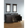 thumbnail image 4 of James Martin Brookfield 72" Double Cabinet In Burnished Mahogany - (Absolute Black Polished Stone Top), 4 of 5