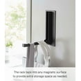 thumbnail image 4 of Yamazaki Home Magnetic Folding Hook, Black, Steel, Supports 3.3 pounds, Magnetic, No Assembly, 4 of 7