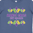 thumbnail image 4 of Inktastic Mardi Gras New Orleans with Fleur De Lis Trio Boys or Girls Baby T-Shirt, 4 of 5