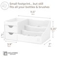 thumbnail image 3 of Organizador de maquillaje Uncluttered Designs, grande, con cajones, color blanco, 3 of 9