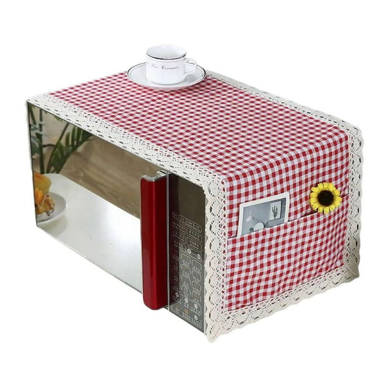 Microwave Oven Dustproof Cover Pockets  Microwave Cover Home Kitchen -  Anti-oil - Aliexpress