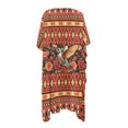 thumbnail image 2 of HELLHERO Polyester Bathing Suit Cover Up for Summer Long Free Size Long Kimono Swimsuit Cover Up Geometric Hummingbird, 2 of 6