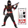 thumbnail image 2 of Disfraz de ninja para niño, disfraz de ninja de lujo, disfraz de ninja de dragón, disfraz SATKULL SATKULL, 2 of 2