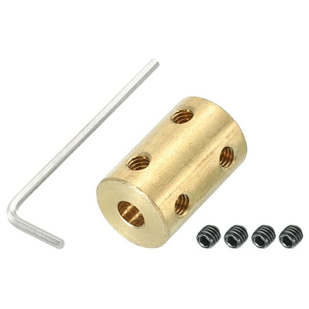 

Uxcell Shaft Coupler Connector L22 x D14 3.17mm to 3.17mm Bore Rigid Coupling with Screw for 3D Printers 1Pack