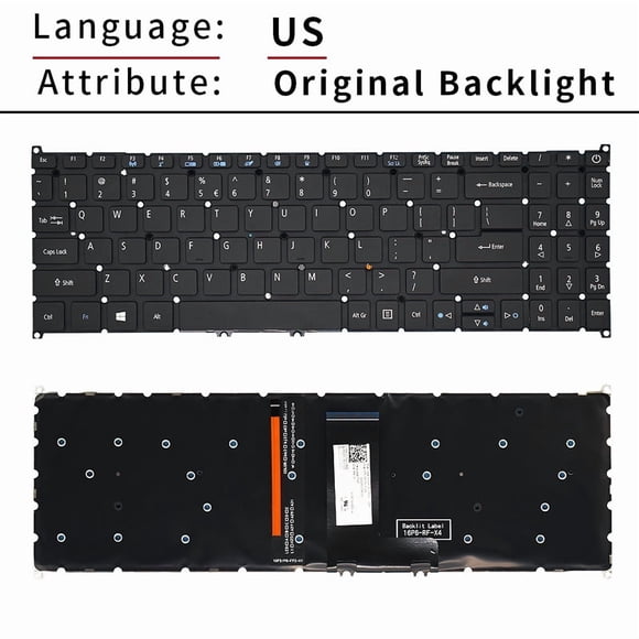 New Russian keyboard For Acer Aspire 3 A315-42 A315-42G A315-42-R96C A315-54 A315-54K A315-55 A315-55G SF315-51 SF315-51G US Original Backlit