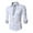 White, variant on Odeerbi Men Turndown Collar Blouse Shirts Long Sleeve Autumn 2025 Casual Slim Turndown Pocket Top Blouse Shirt White