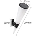 thumbnail image 4 of Paquete de 2 luces solares de pared para exteriores, luces solares decorativas para jardín, luces de patio, aplique de pared LED blanco cálido para exteriores, 4 of 5