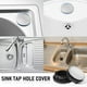 thumbnail image 5 of Ounissouiy Tapón plateado para orificio de lavabo, práctico y fácil de instalar, para grifo multifuncional, cubierta para orificio, grifo para Accesorios de baño, 5 of 6