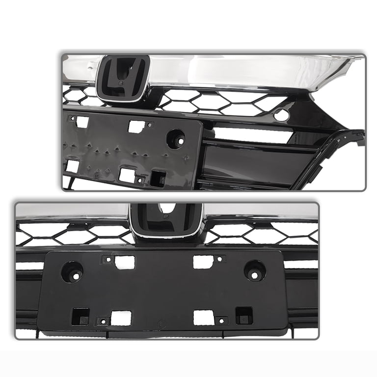 Glossy Black Front Upper Grille For 2013-2015 Honda Accord Coupe – Direct Fit (71121T3LA01)