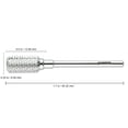 thumbnail image 2 of Beauticom 3/32" Rounded Flat Top Large Barrel Silver Carbide Nail Drill Bit - Coarse Grit, 2 of 5