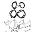 thumbnail image 4 of Sello De Moldura Para Burlete De Puerta Tira De Sellado Para Puerta De Coche Resistente Al Calor Duradero 72350 SNE A01 Para Sedan 2006 A 2011 ANGGREK, 4 of 7