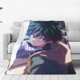 thumbnail image 1 of Manta My Hero Academia para hombres y mujeres, manta de tela súper suave y esponjosa, acogedora y cálida, adecuada para sofá, cama, manta de viaje, regalo para todas las estaciones 80 "X60", 1 of 8