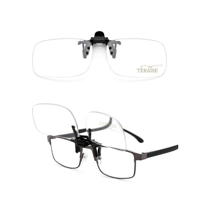 Loupes à Clipser sur Lunettes de Lecture, Loupes Bloquant la Lumière Bleue pour Femmes Hommes