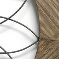 thumbnail image 4 of Stratton Home Decor S11570 Mur de Médaillon en Bois Rond et en Métal, 4 of 5