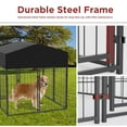 thumbnail image 4 of BingoPaw Playpen Welded Wire Dog Kennel W/ Cover, 4.2 ft. x 4 ft. x 4.4 ft, 4 of 10