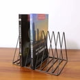 thumbnail image 5 of Triangle Desk Organizers, Heavy-Duty Iron Wire Desk Magazine Holder For Office Home Use, Gold Color 9 Slot Elegant File Organizer, 5 of 5