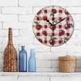 thumbnail image 3 of YAZAOO Decorative Wall Clock Size：25cm Cherry Delight Design Pattern Clock, 3 of 10