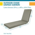 thumbnail image 2 of DUCKCOVERS® Weekend All-Weather Outdoor Chaise Cushion, 2 of 8
