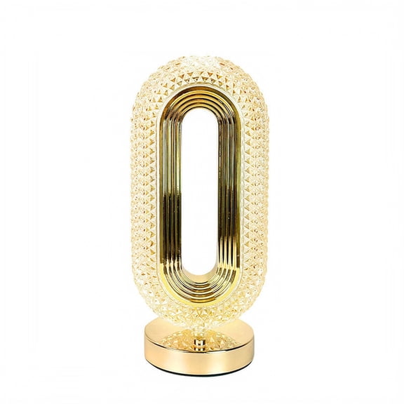 Gold Table Lamp with Touch Night Light, Dimmable Table Lamp for Living Room Table Lamp, Warm Light Lamp for Night Lamp for Bedroom