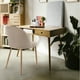 thumbnail image 2 of Sillas de Comedor de Terciopelo con Patas de Acero Acabado Tipo Madera Estilo Moderno - Sillas de Comedor Tapizadas Minimalista con Relleno Suave Set 4 Piezas Taupe, 2 of 5
