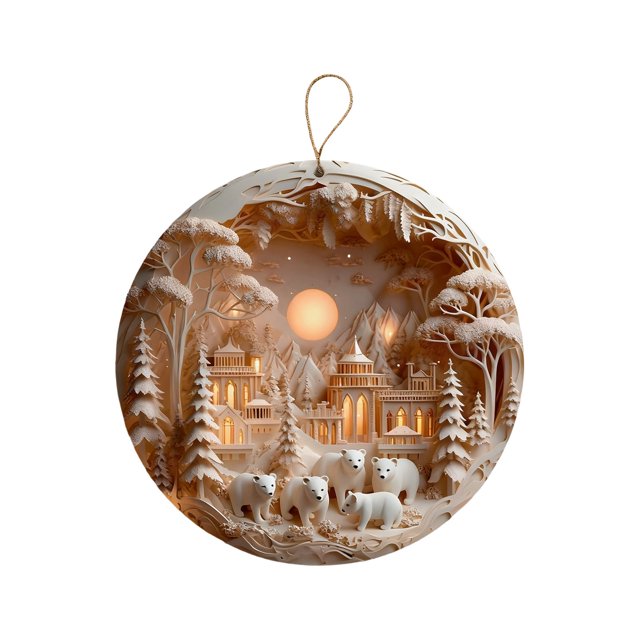 Unique Themed Hanging Pendant Acrylic For Party Holiday Fireplace Wall Decoration Easy Installation
