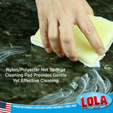 LOLA Nylon Net & Sponge Cleaning Pad, Similar To Turn-a-Bout Scrubbing ...