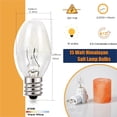 thumbnail image 3 of OuuKoo Bombillas para lámpara de Sal - Bombillas de 15 vatios para Calentador de Cera Scentsy - Bombillas de Repuesto C7 para difusor de Cera enchufable - Blanco cálido - Regulable, 15 Paquetes, 3 of 3