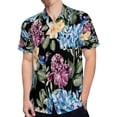 thumbnail image 4 of High Quality Hawaiian Shirts for Men Short Sleeve Aloha Beach Shirt Floral Summer Casual Button Down Shirts Blouses Y35AFQ, 4 of 7