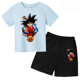 thumbnail image 3 of Conjunto de 2 camisetas de Dragon Ball para niños, camiseta de manga corta de verano para niños y niñas, camiseta informal de manga corta, ropa para niños, 3 of 5