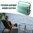 thumbnail image 2 of Bsvklp Caja Aparejos Pesca Accesorio Pesca Ligero Gran Capacidad (L Forest Green), 2 of 8