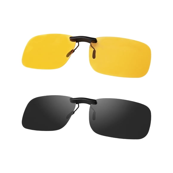 Gafas de sol FIMOSON Night Vision Clip On polarizadas, paquete de 2