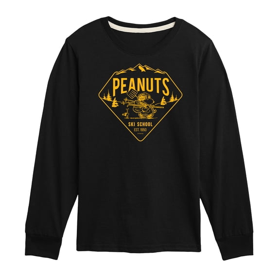 Peanuts - Ski School - Toddler & Youth Long Sleeve Graphic T-Shirt